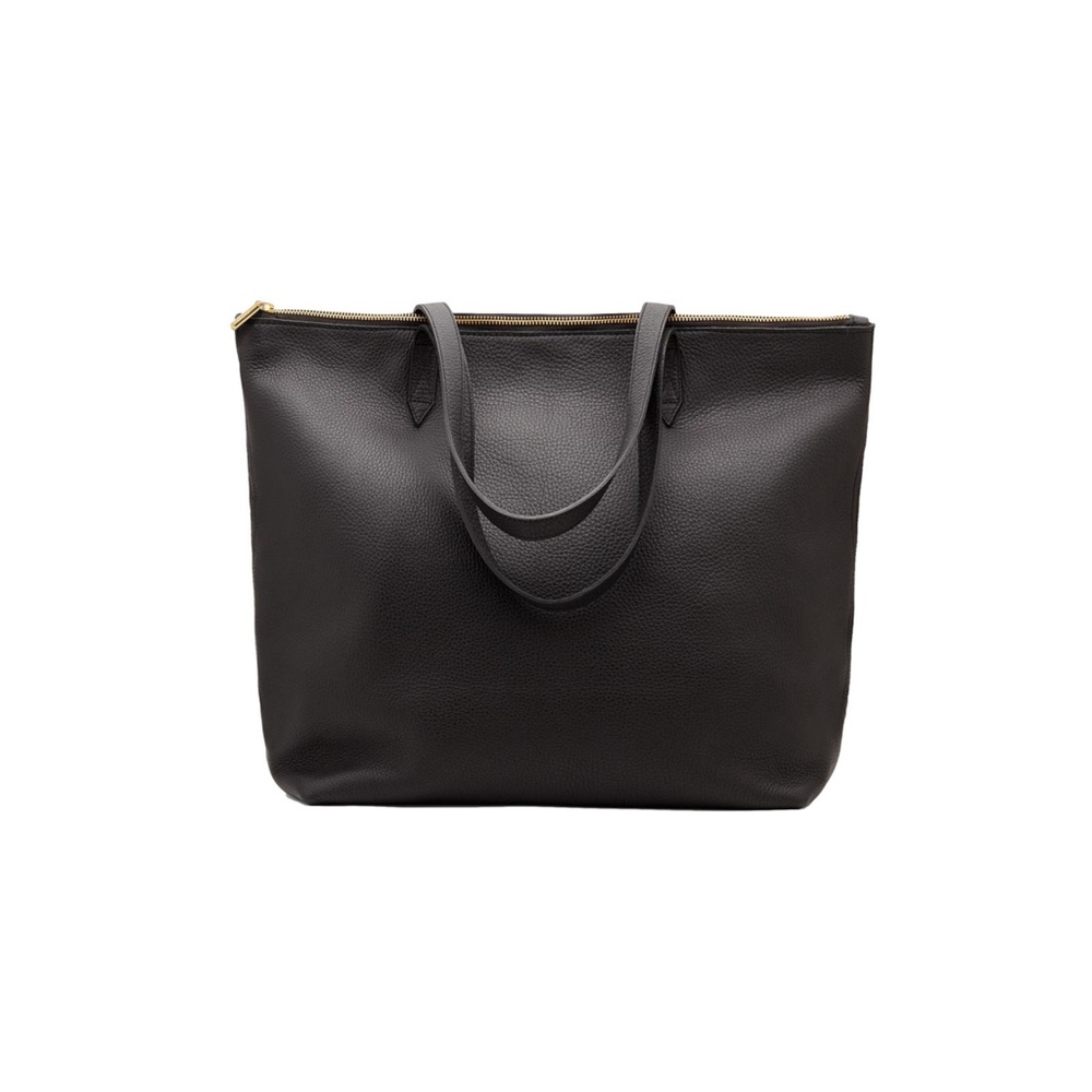 Cuyana Black Leather Tote
